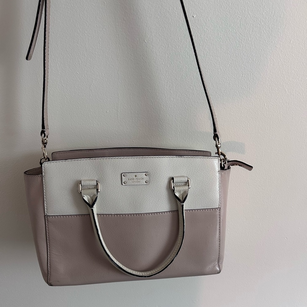Kate Spade Nude And Beige Crossbody Tote